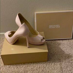 Michael Kors Women's Peep Toe Heels - Blush